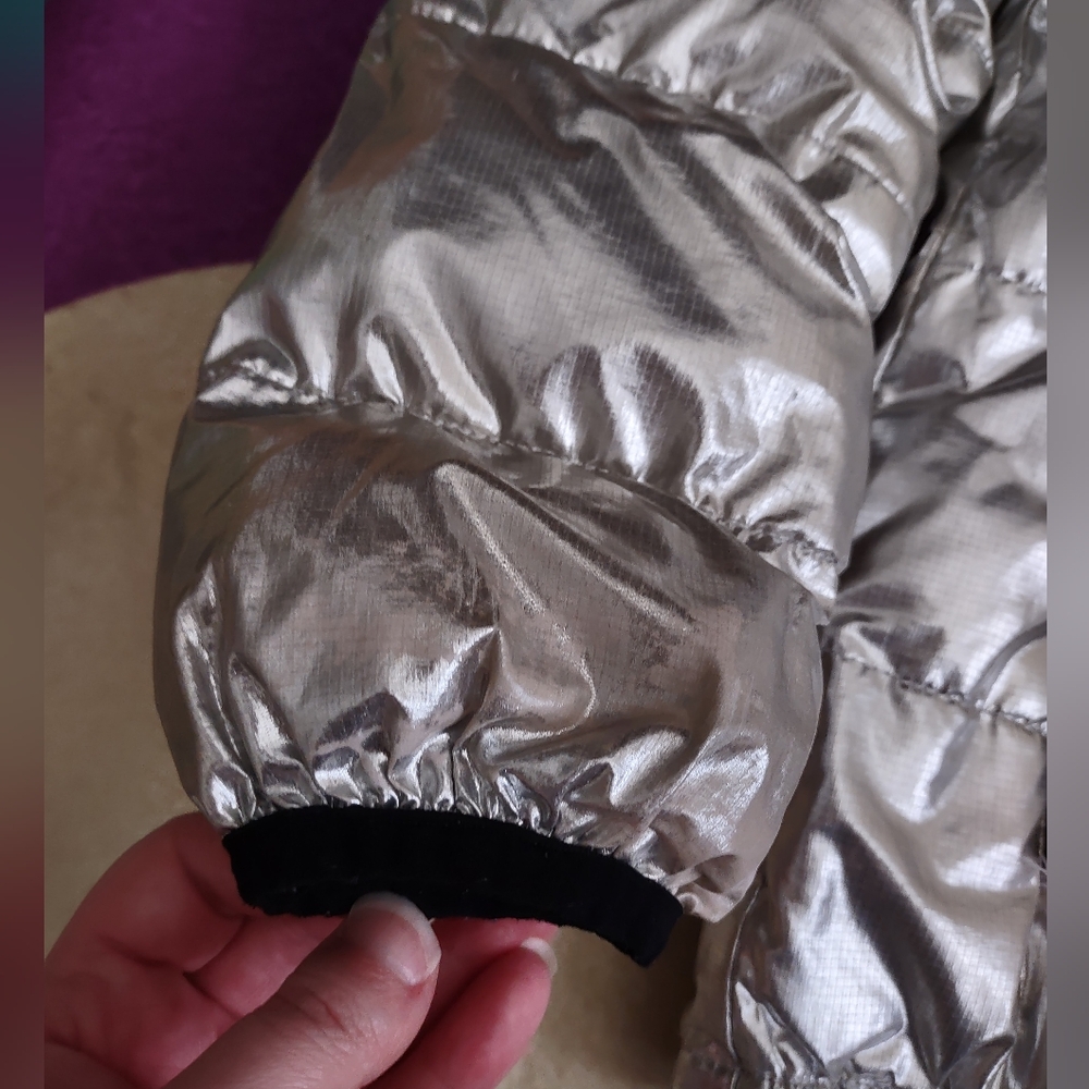 Primary 10 Silver Puffer Jacket - Picture 5 of 9